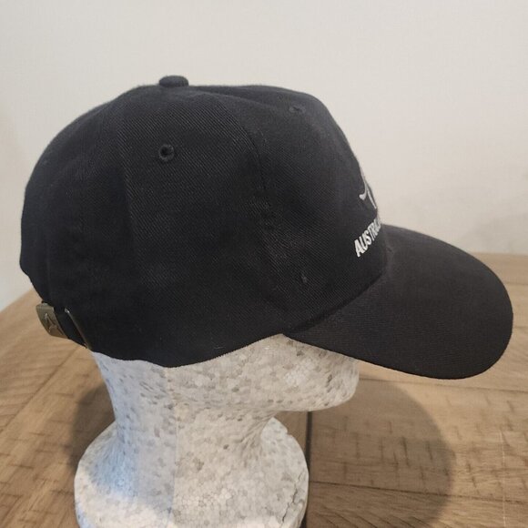 Australian Body Works Atlanta Georgia Baseball Hat Cap Black White Kangaroo - Picture 6 of 8